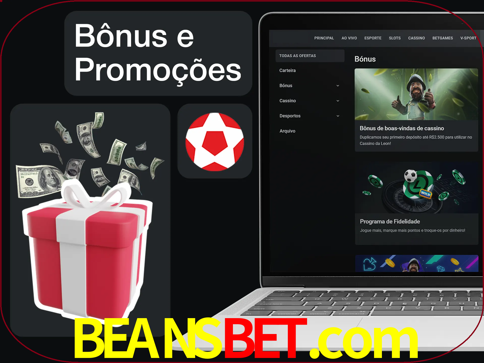 Verifique se há novos bônus e promoções.