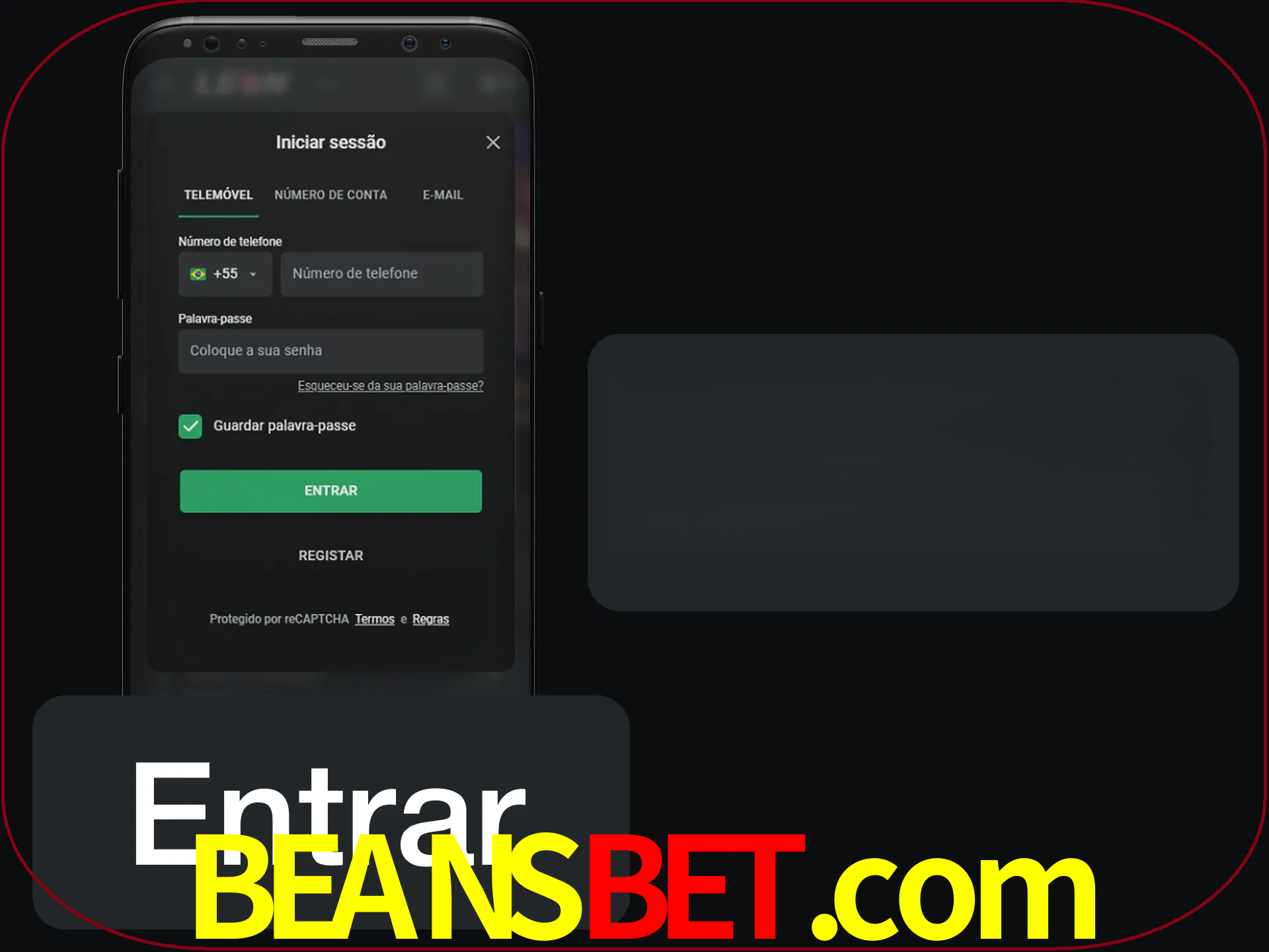 Faça o login para começar a apostar e jogar no cassino.